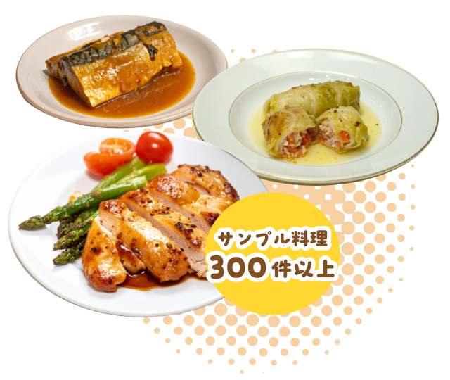 サンプル料理300件以上